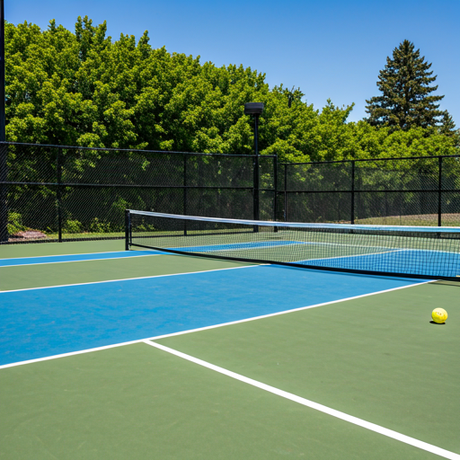 Pickleball Hallencourt in der Stadtkaserne Frauenfeld mit professionellen Spiellinien